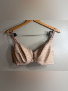 Soma 32DDD Nude Lace Balconette Bra Enticing Lift Underwire